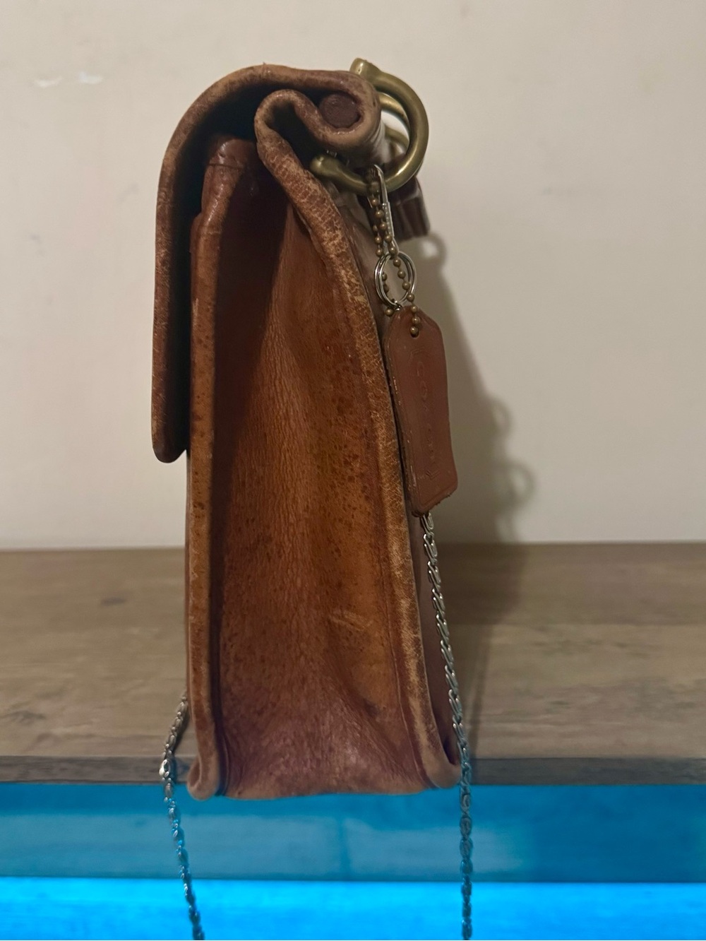 Vintage Coach Willis 9927 Brown Leather Cross Body To… - Gem